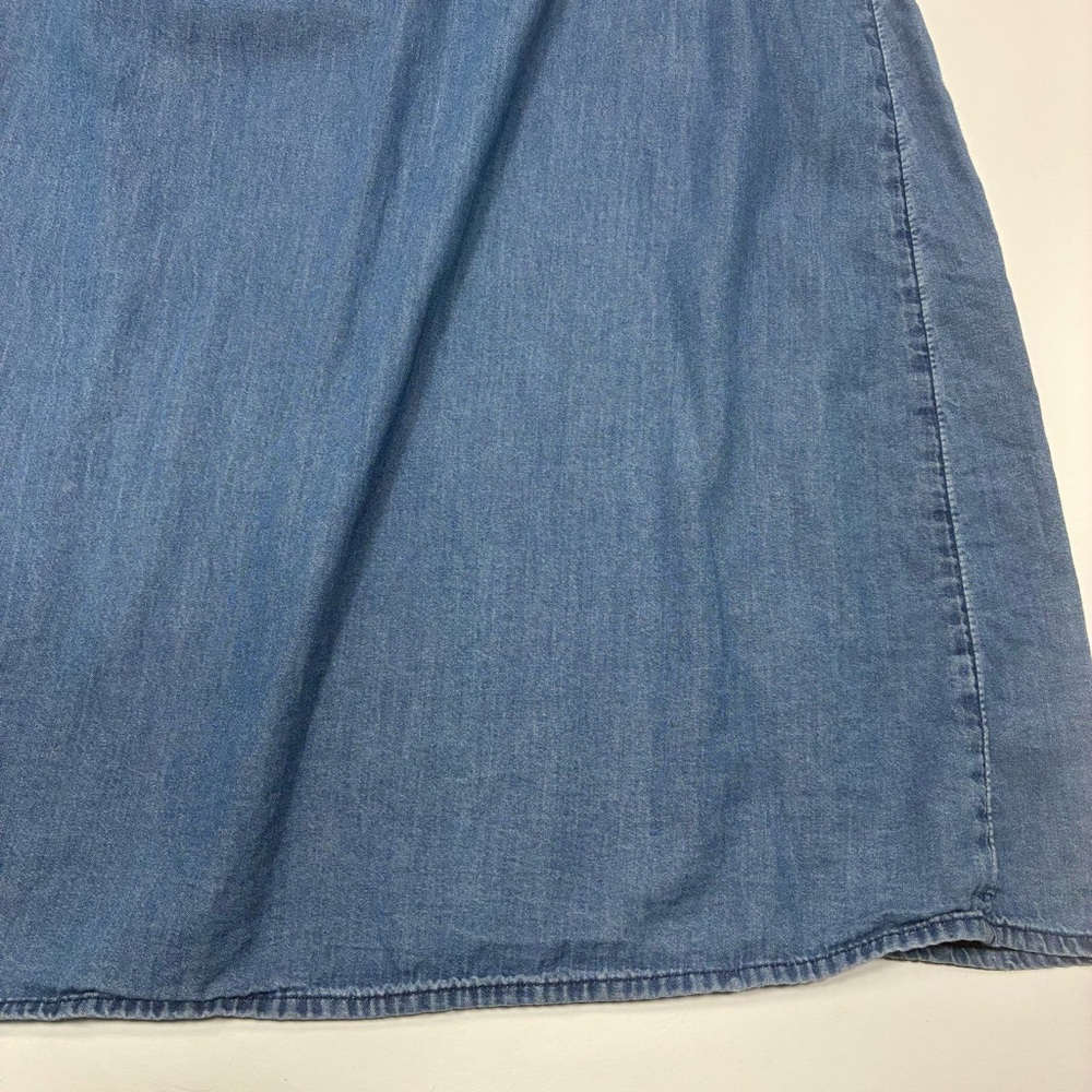 Old navy Mini Dress Women Size XXL lightweight denim‎ layered spaghetti straps - Picture 13 of 14